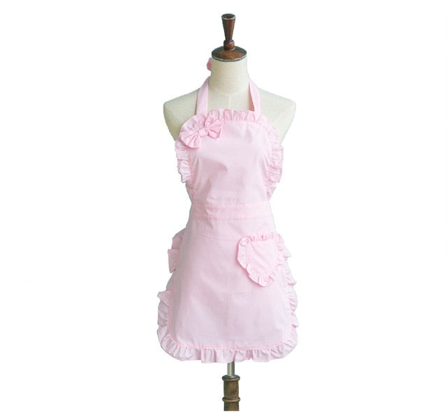 Sissy Lolita Pink Ruffle Apron - Sissy Lux