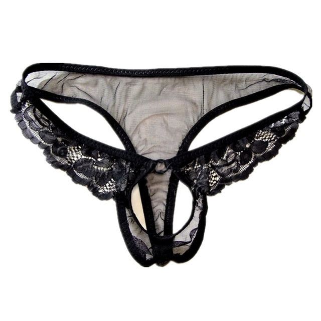 "Sissy Ingrid" Lace panties with Penis Hole - Sissy Lux
