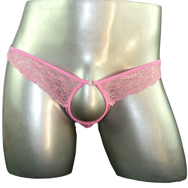 "Sissy Ingrid" Lace panties with Penis Hole - Sissy Lux
