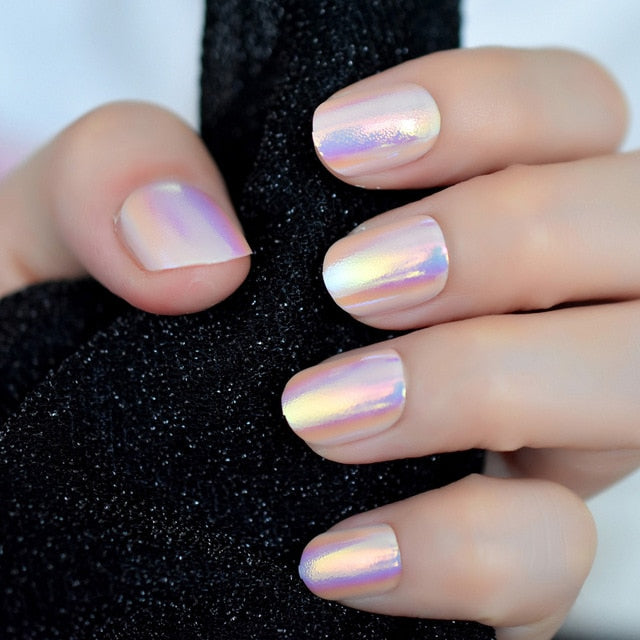 Pink Purple Fake Nails - Sissy Lux