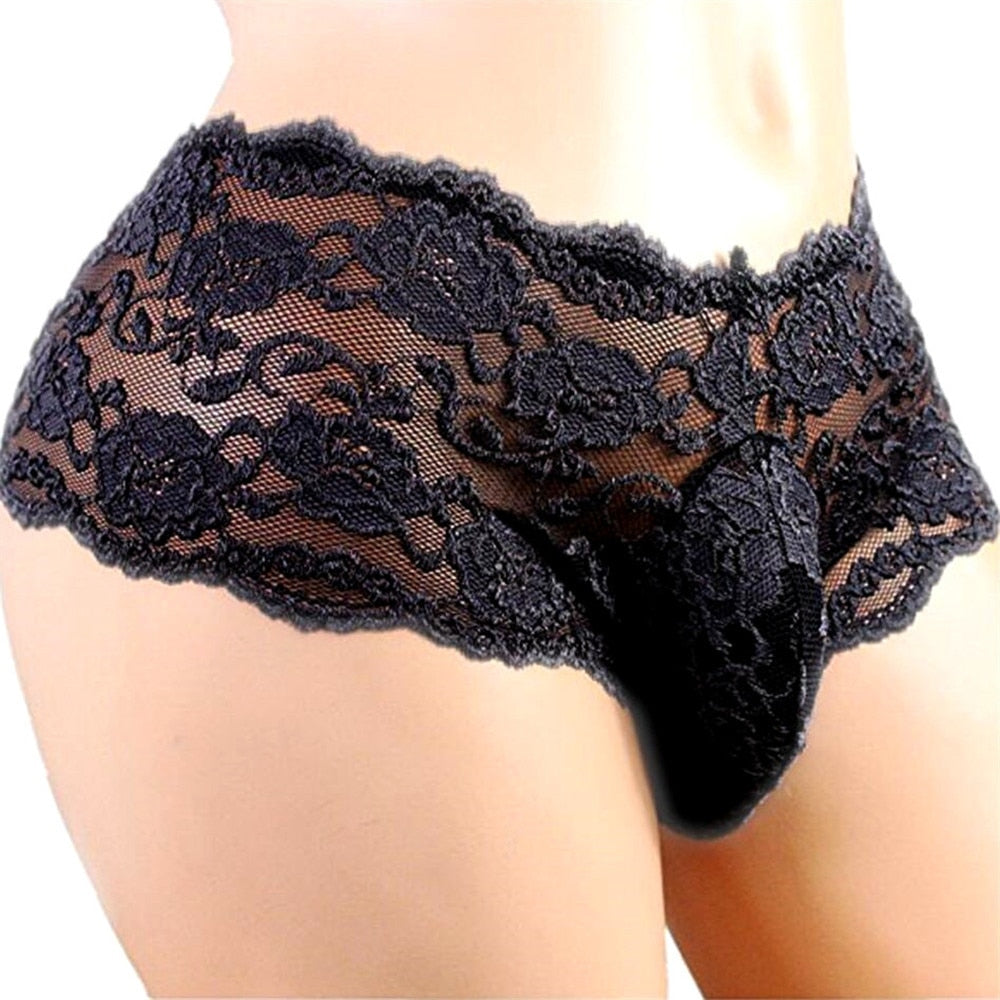 "Sissy Nicole" Lace Pouch Panties Set - Sissy Lux