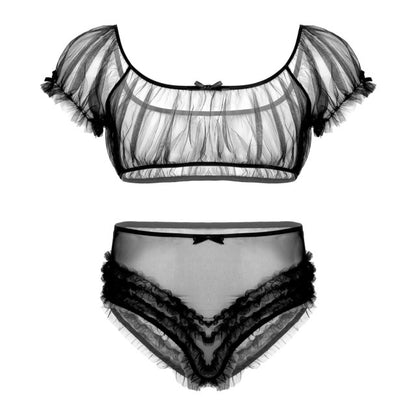 "Sissy Stacey" Sheer Lingerie Set - Sissy Lux