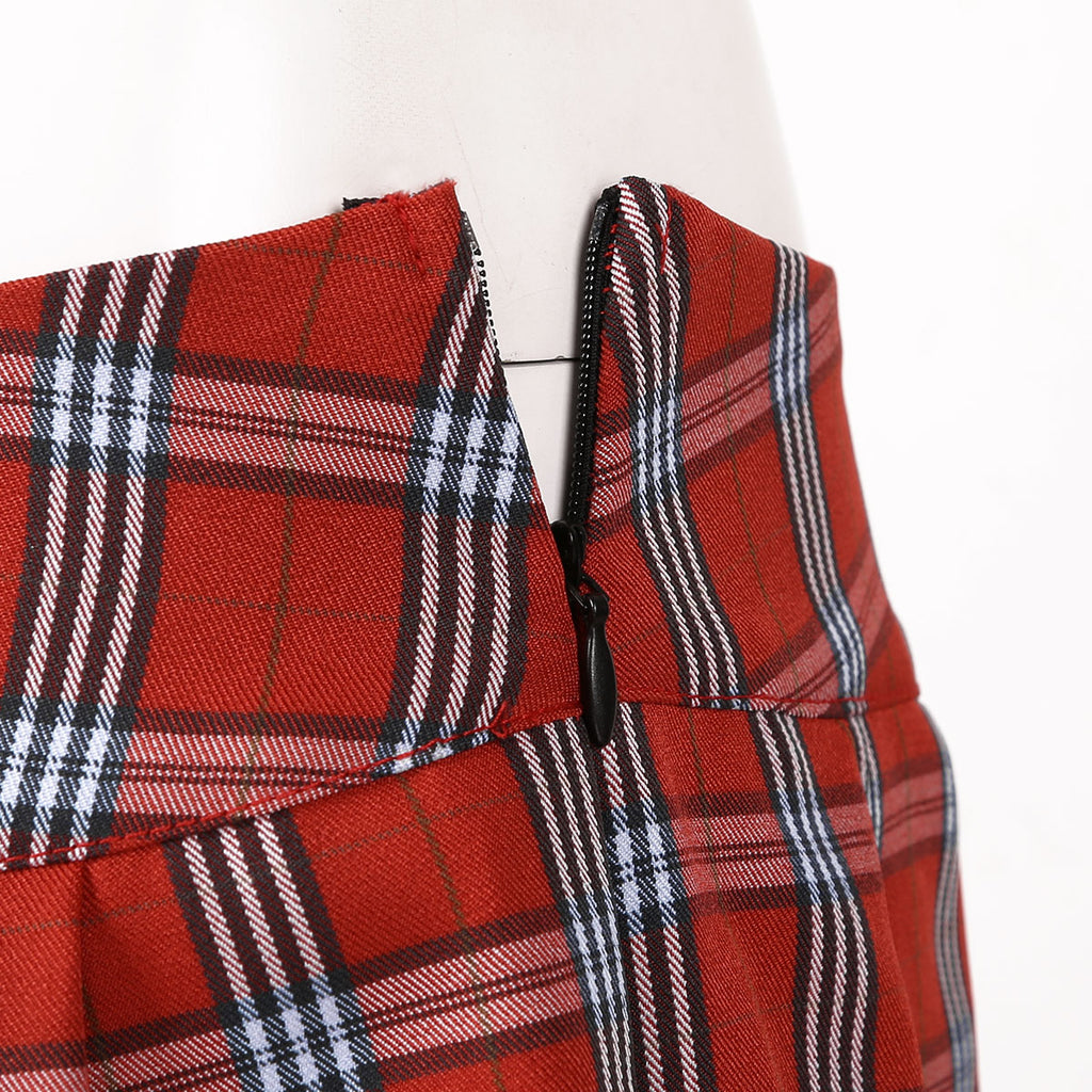 "Sissy Cassandra" Schoolgirl Plaid Skirt - Sissy Lux