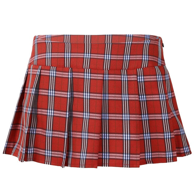 "Sissy Cassandra" Schoolgirl Plaid Skirt - Sissy Lux