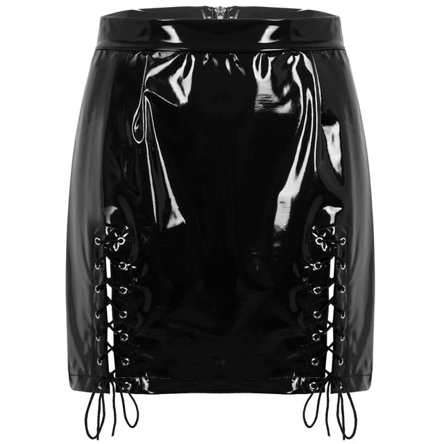 "Sissy Naomi" Leather Skirt - Sissy Lux