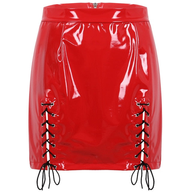 "Sissy Naomi" Leather Skirt - Sissy Lux