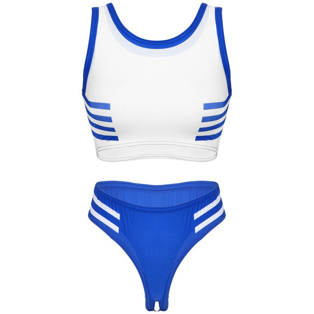 Cute Schoolgirl Crotchless Uniform - Sissy Lux