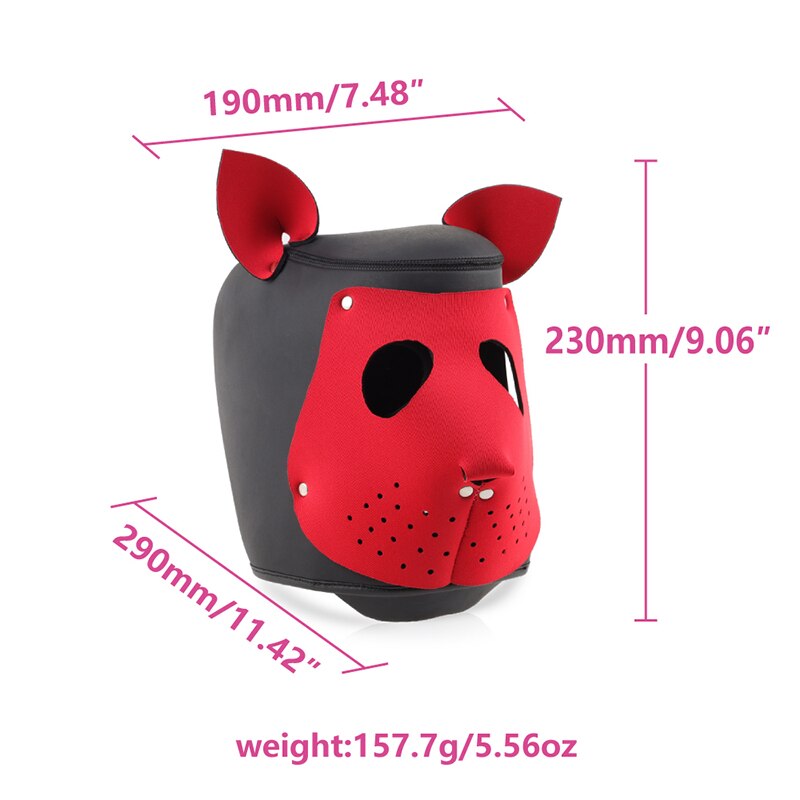 Puppy Play Sissy Slave Dog Mask - Sissy Lux