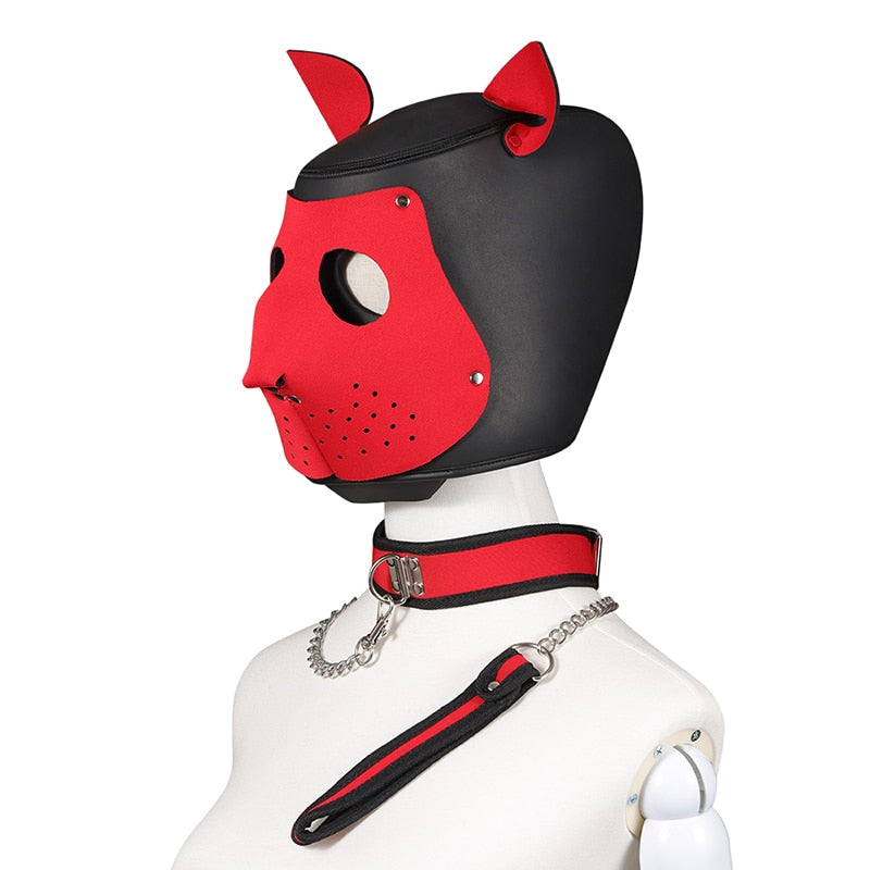 Puppy Play Sissy Slave Dog Mask - Sissy Lux