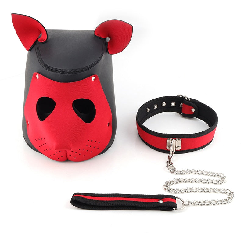Puppy Play Sissy Slave Dog Mask - Sissy Lux