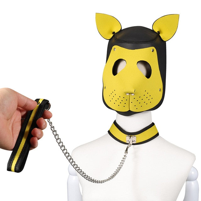 Puppy Play Sissy Slave Dog Mask - Sissy Lux