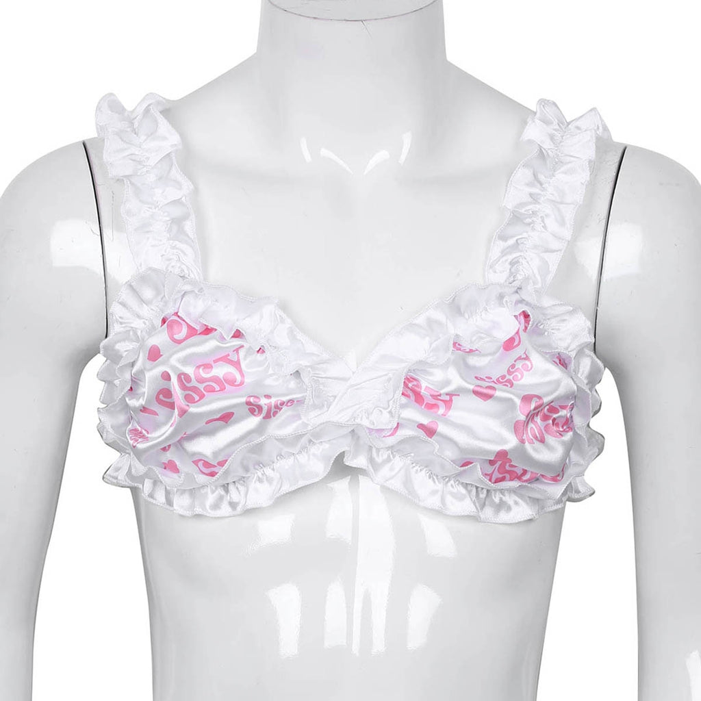 "Forever Sissy" Satin Bra - Sissy Lux
