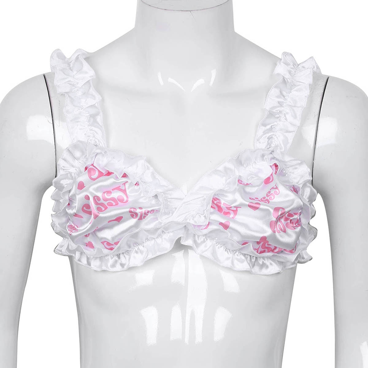 "Forever Sissy" Satin Bra - Sissy Lux