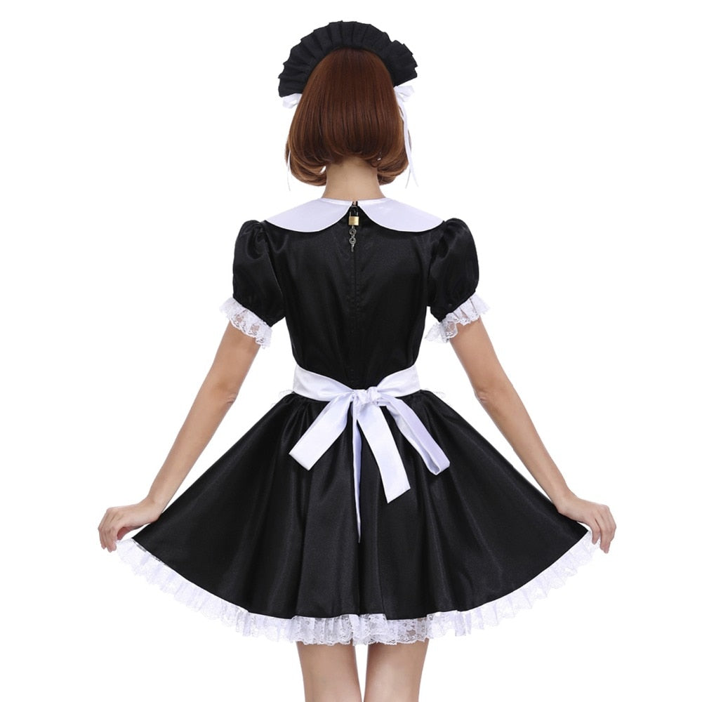 Lockable Sissy Maid Dress - Sissy Lux