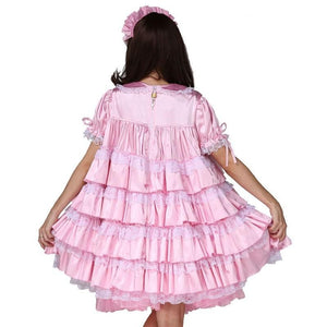 Lockable Pink Dress - Sissy Lux