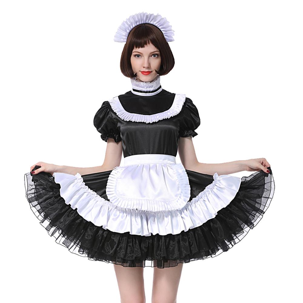 Lockable Sissy Maid Dress - Sissy Lux