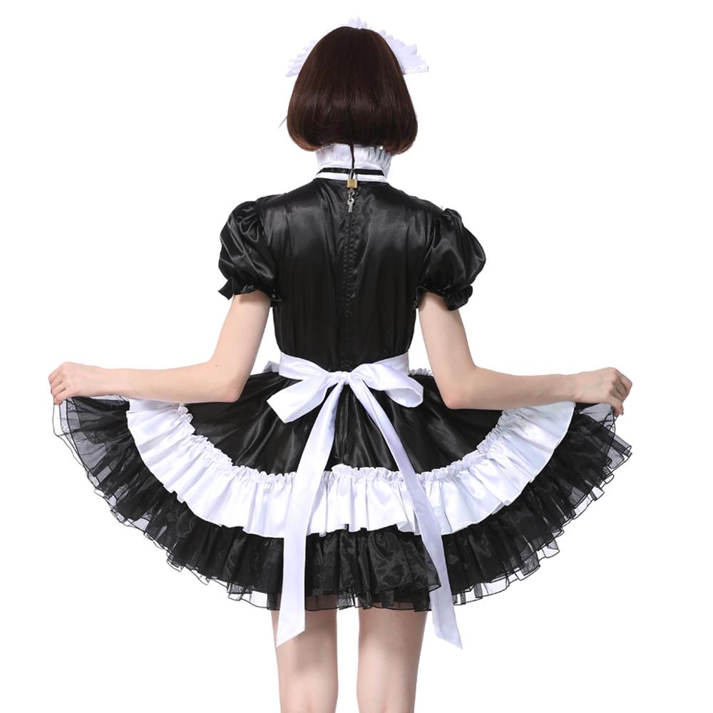 Lockable Sissy Maid Dress - Sissy Lux