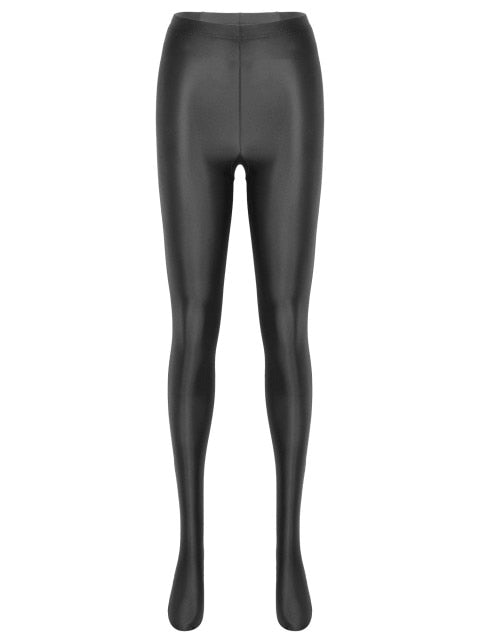 Shiny Pink Tights - Sissy Lux