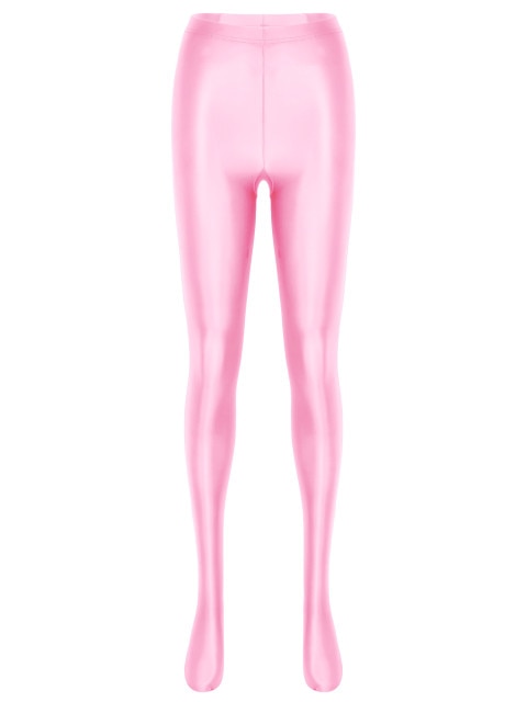 Shiny Pink Tights - Sissy Lux