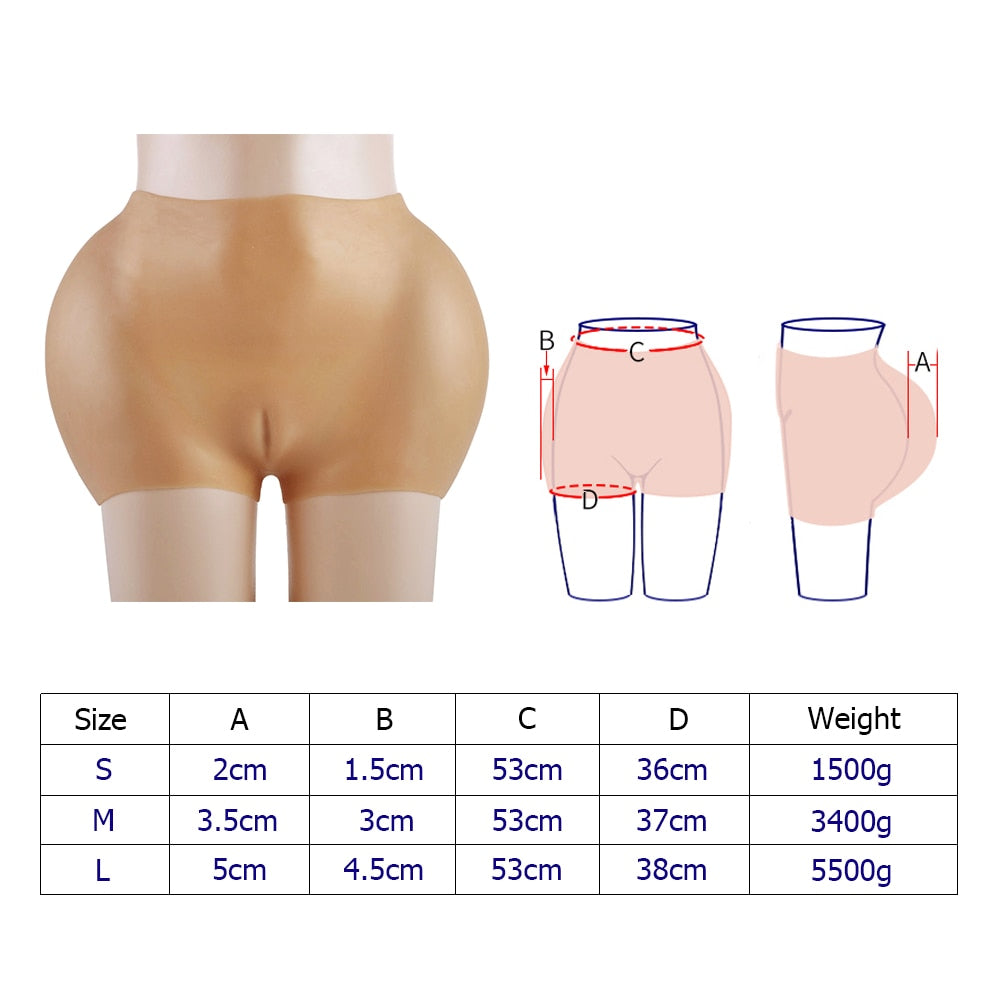 Buttocks Hips Enhancer Silicone Panties - Sissy Lux