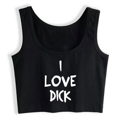 "I Love Dick" Crop Top - Sissy Lux