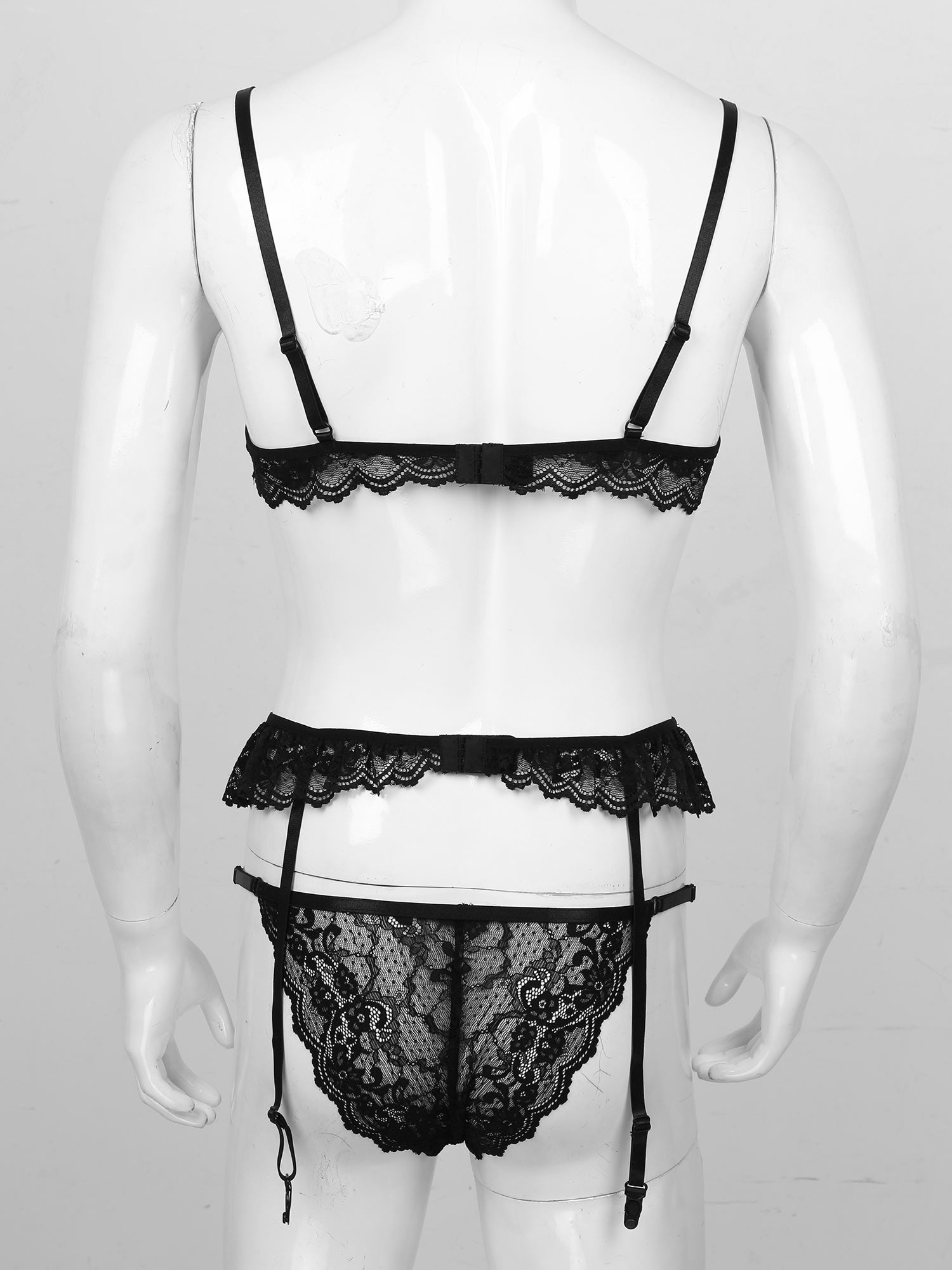 Floral Lace Sissy Lingerie Set - Sissy Lux