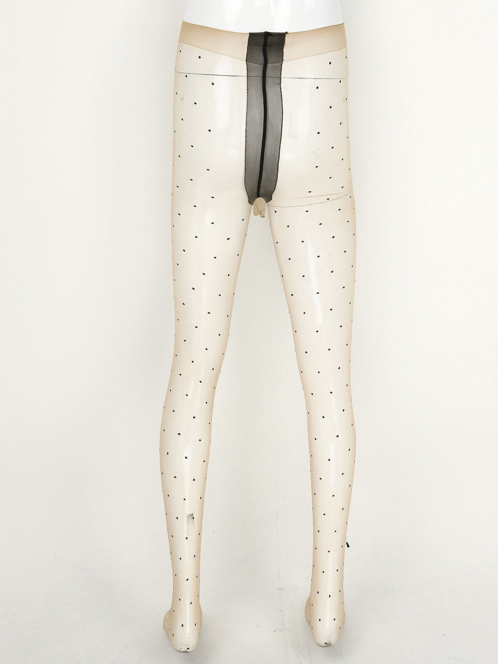 Glossy Dotted Sissy Pouch Pantyhose - Sissy Lux