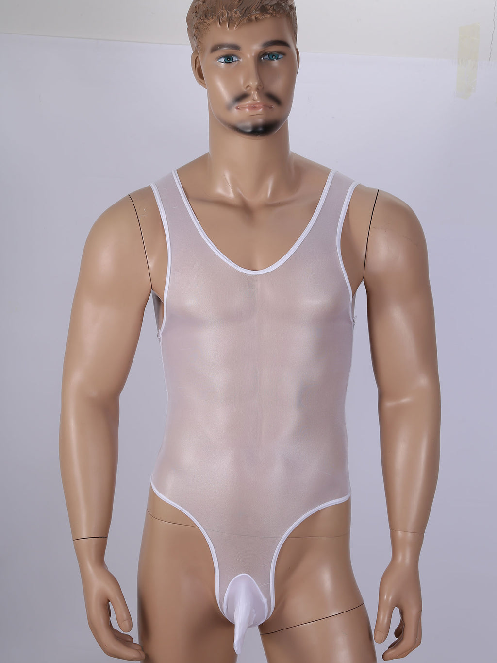 Glossy See-Through Bodysuit - Sissy Lux