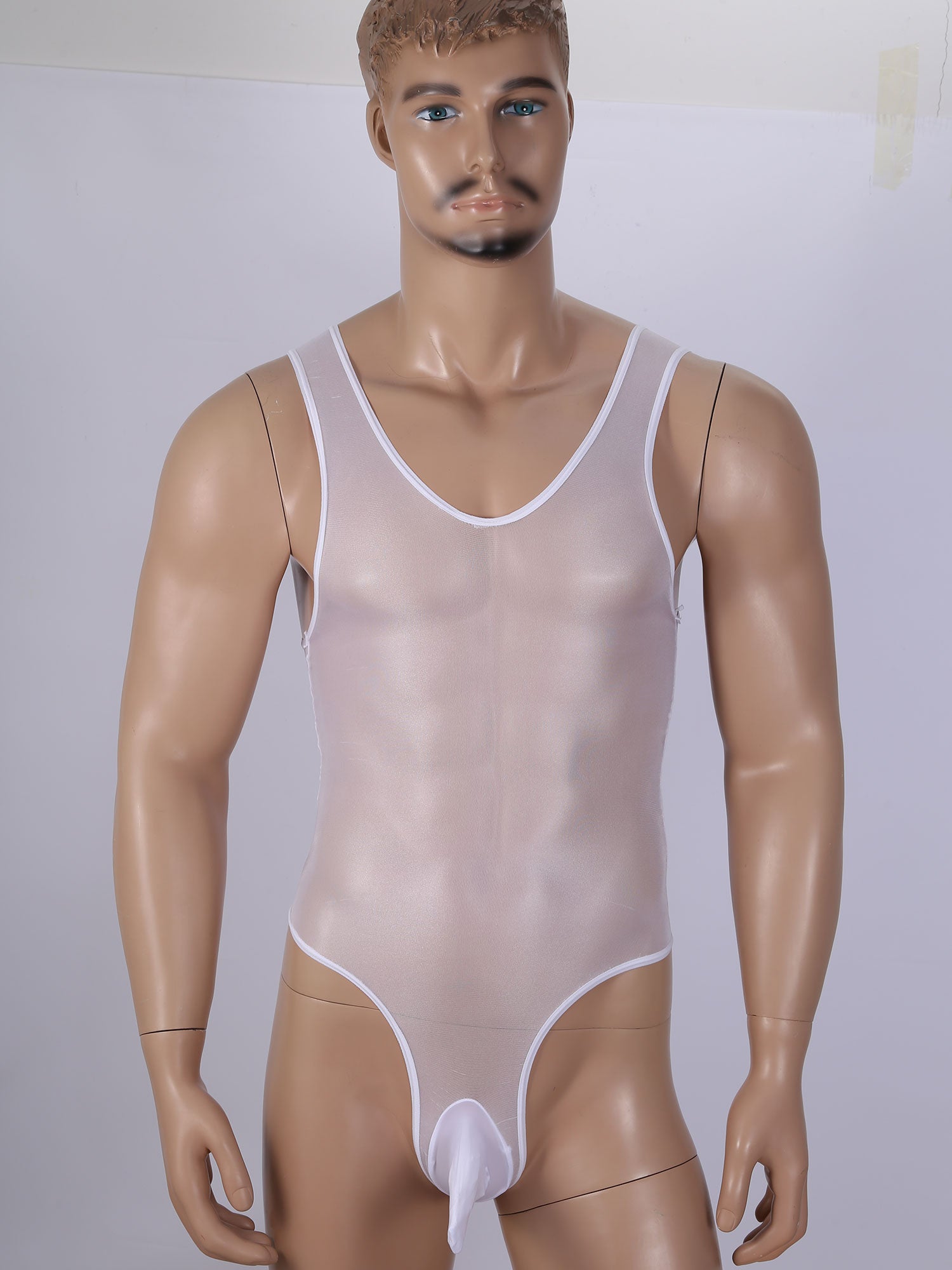 Glossy See-Through Bodysuit - Sissy Lux