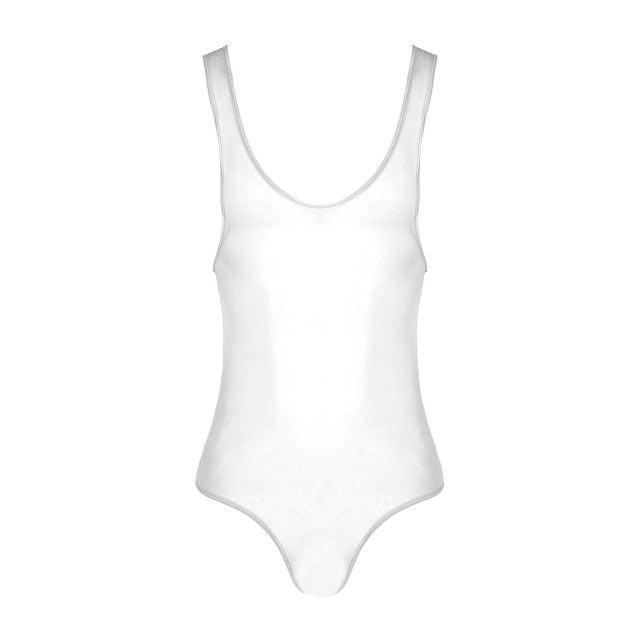 Glossy See-Through Bodysuit - Sissy Lux