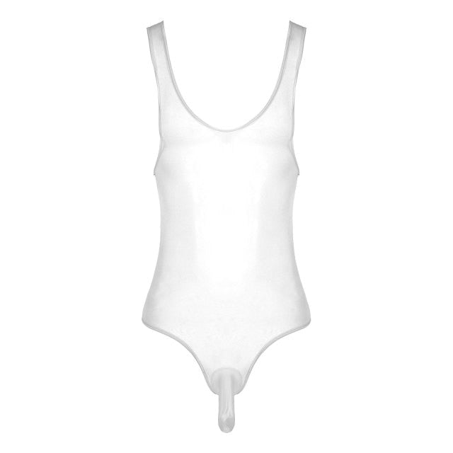 Glossy See-Through Bodysuit - Sissy Lux