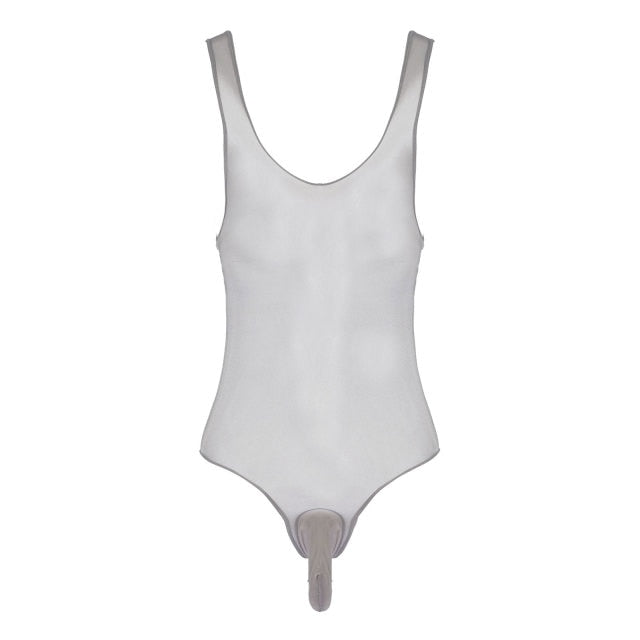 Glossy See-Through Bodysuit - Sissy Lux