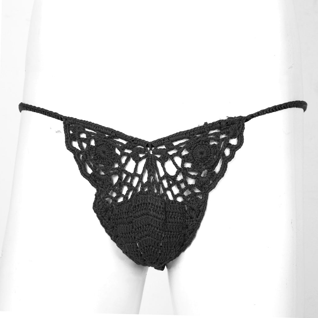 Handmade Crocheted Bulge G-String - Sissy Lux