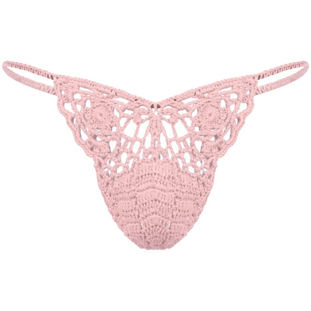 Handmade Crocheted Bulge G-String - Sissy Lux