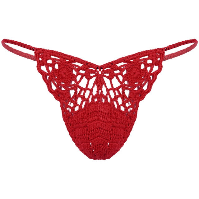 Handmade Crocheted Bulge G-String - Sissy Lux