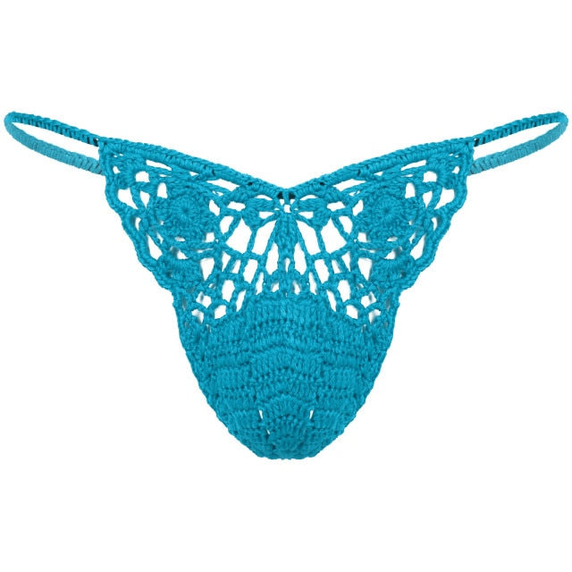 Handmade Crocheted Bulge G-String - Sissy Lux