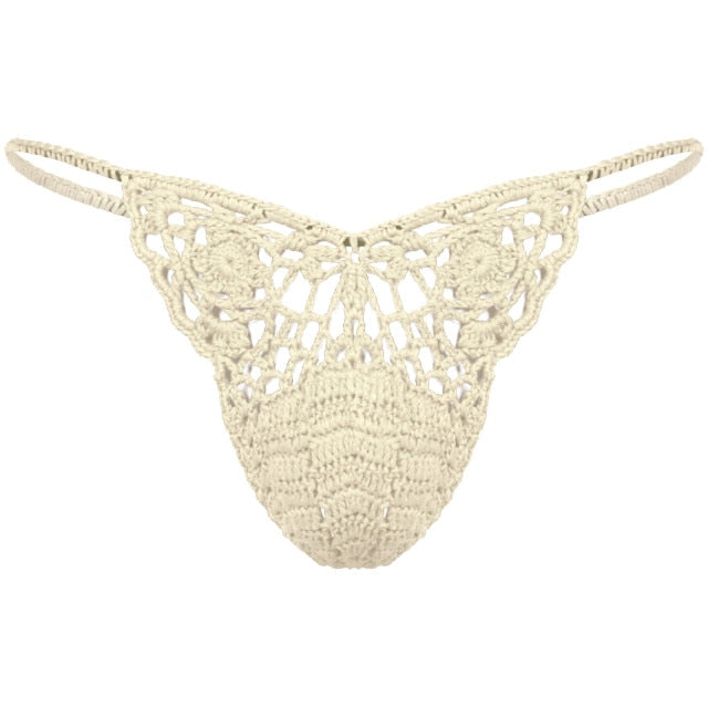 Handmade Crocheted Bulge G-String - Sissy Lux