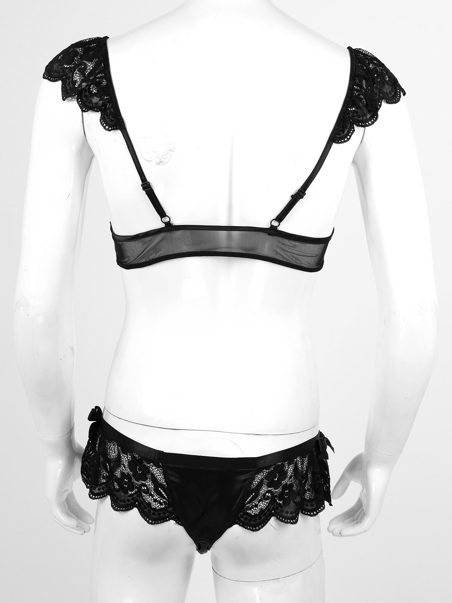 "Sissy Lola" Lace & Satin Lingerie Set - Sissy Lux