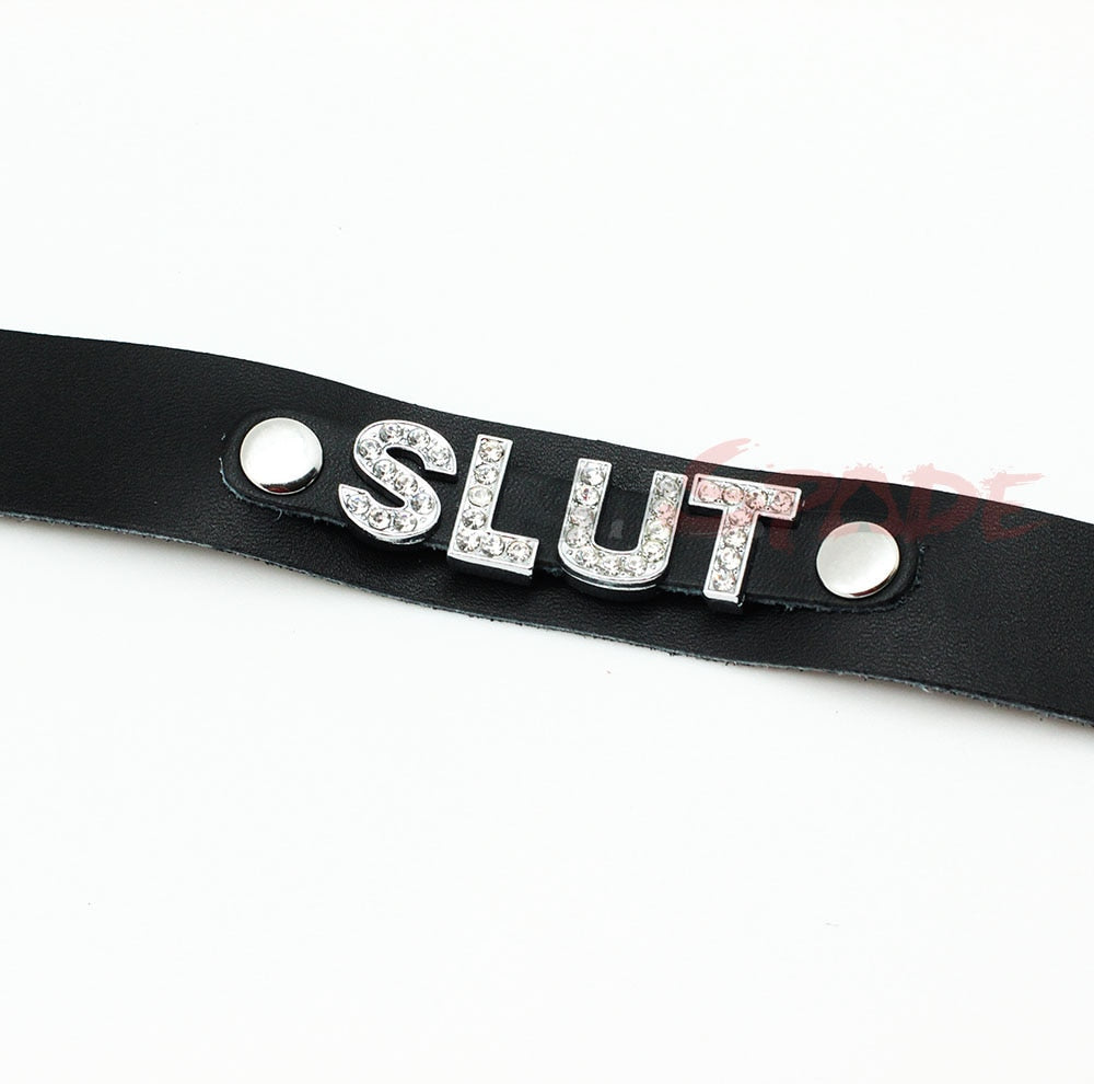 Slut BDSM Slave Collar - Sissy Lux