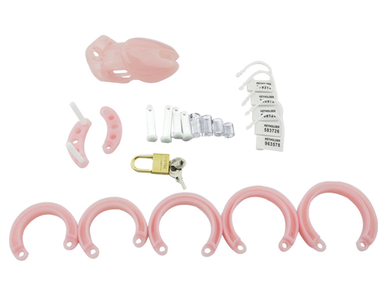 CB6000S Pink Chastity Cage - Sissy Lux