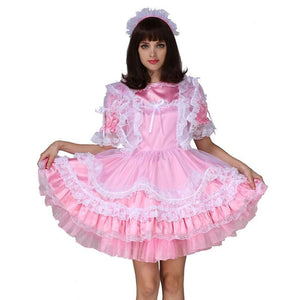 Lockable Pink Sissy Dress - Sissy Lux