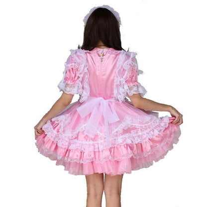 Lockable Pink Sissy Dress - Sissy Lux