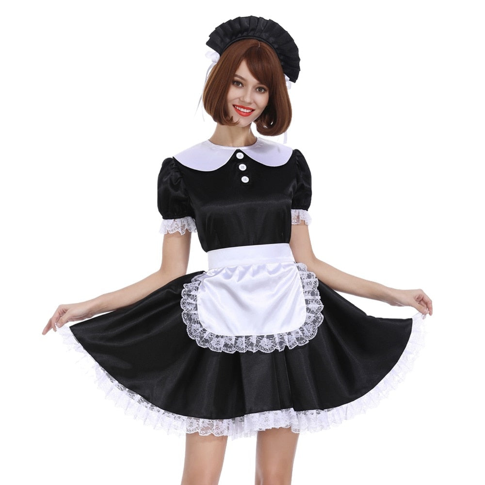 Lockable Sissy Maid Dress - Sissy Lux