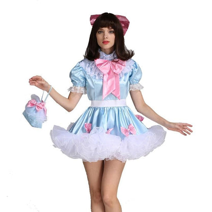 Lockable Girly Bow Dress - Sissy Lux