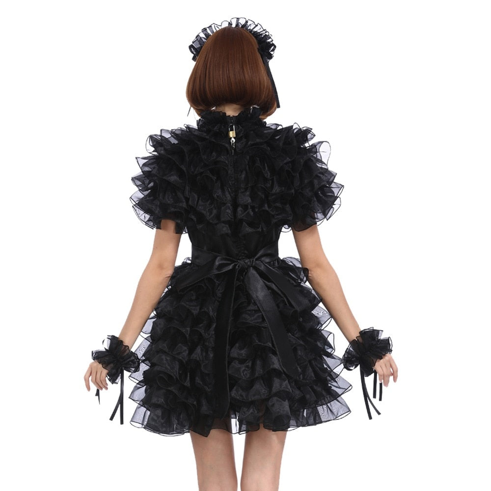 Lockable Frilly Sissy Dress - Sissy Lux