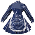 Lockable Blue Sissy Maid Dress - Sissy Lux