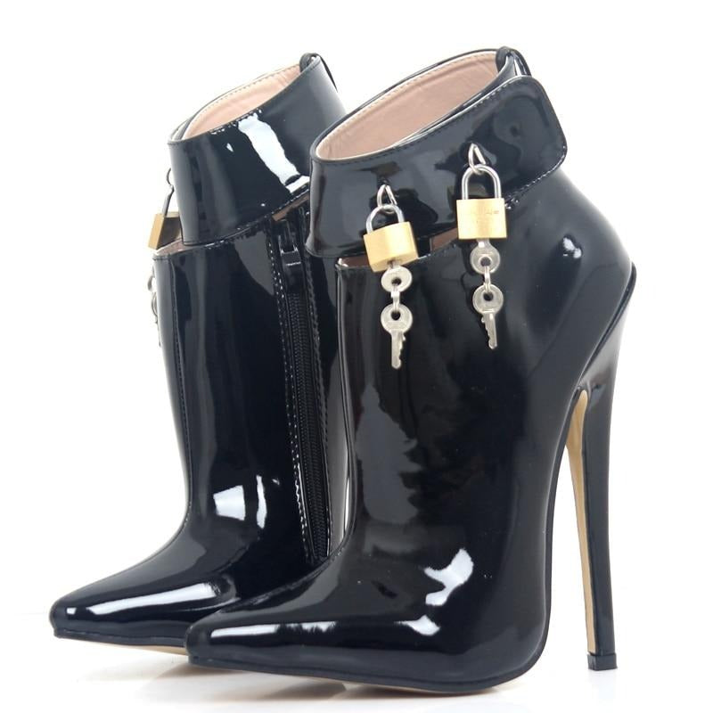 7" Lockable Booties - Sissy Lux