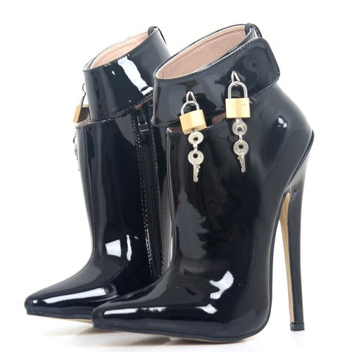 7" Lockable Booties - Sissy Lux