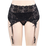 Load image into Gallery viewer, High Waist Lace Garter Belt - Sissy Lux
