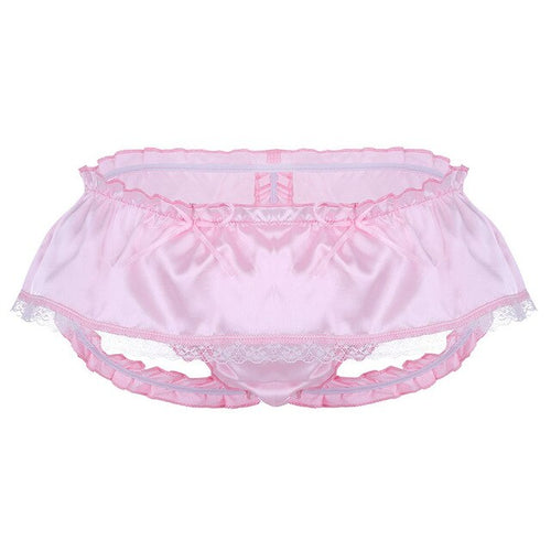 "Sissy Lola" Ruffled Satin Panties - Sissy Lux